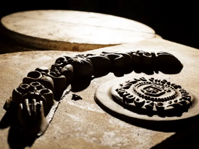 Chene Vert - garland and button