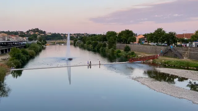 Rivière Gardon à Alès, Gard