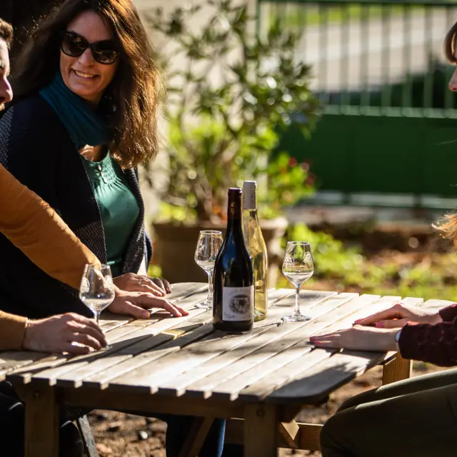 Wijnproeverij voor een groep vrienden
