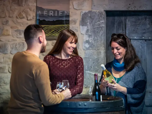 Dégustation Vin d'un groupe d'amis