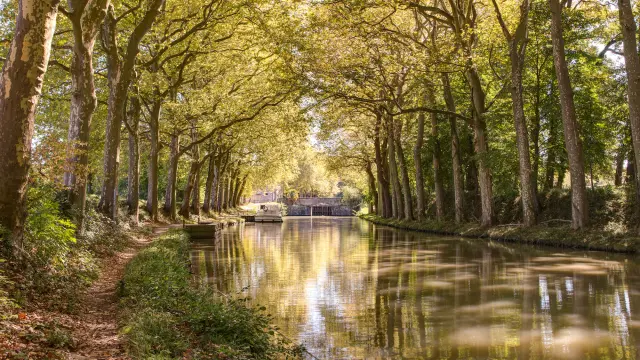 Le Canal du Midi vers Carcassonne