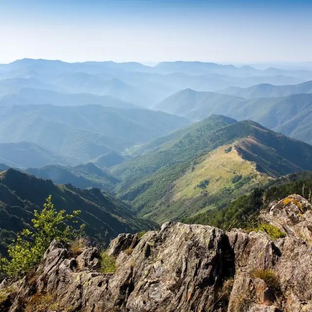 Cévennes - Vallée de l'Hérault depuis l'Aigoual