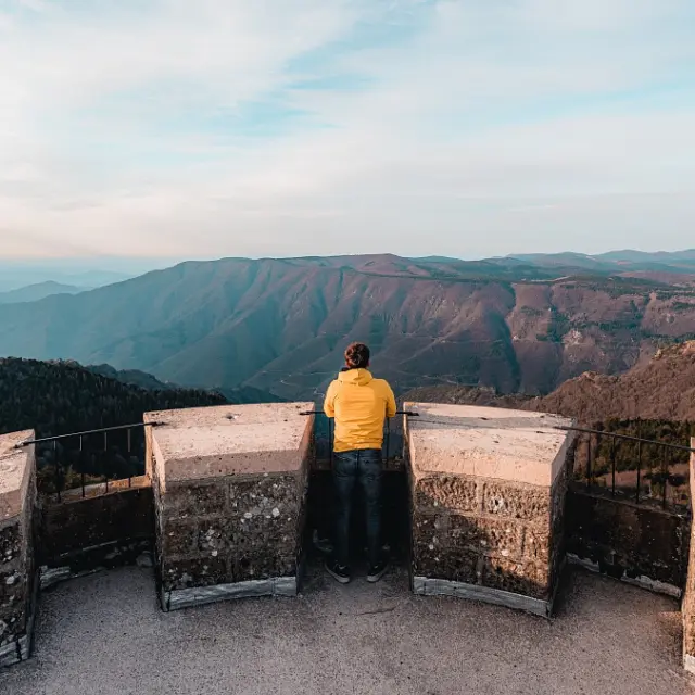Panorama vanaf het Observatorium van Mont Aigoual