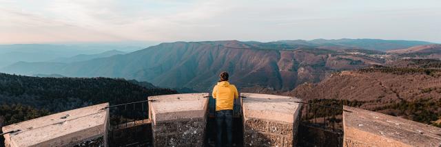 Panorama vanaf het Observatorium van Mont Aigoual