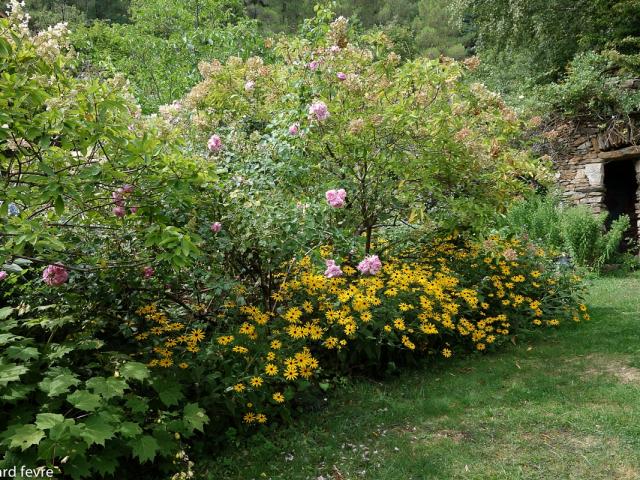 Concoules, jardin du Tomple