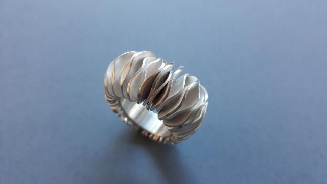 Ring made by hand