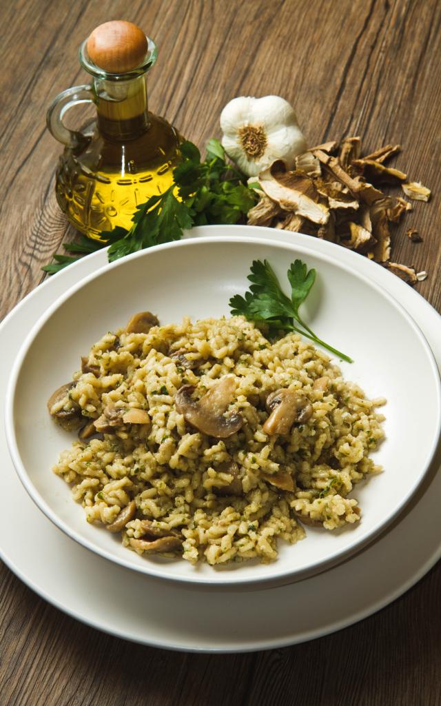 Risotto de cèpes et châtaignes