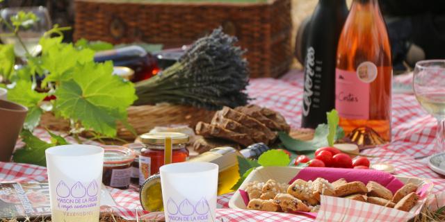 Pique-nique avec des produits du terroir des Cévennes