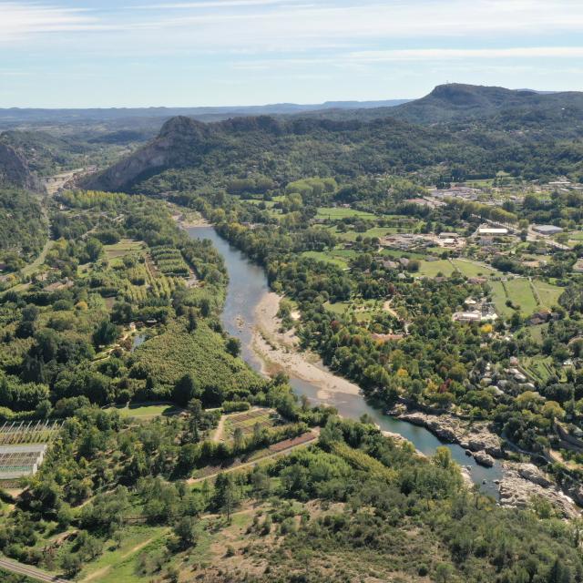 Anduze vue du ciel