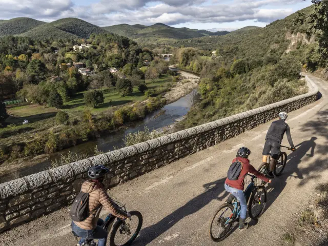 VTT en cévennes près d'Anduze